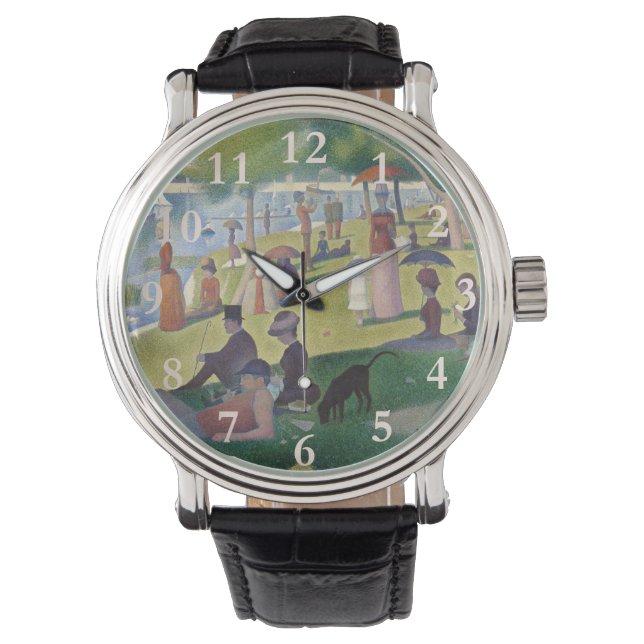 Montre Dimanche sur La Grande Jatte Seurat Peinture (devant)