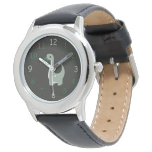 Montre Dinosaure vert neutre