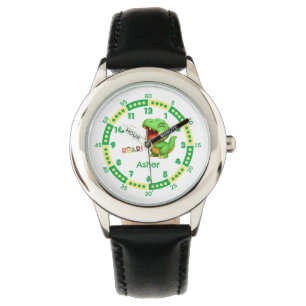 Montre Dinosaure vert personnalisé 5 minutes Marqueurs Ga