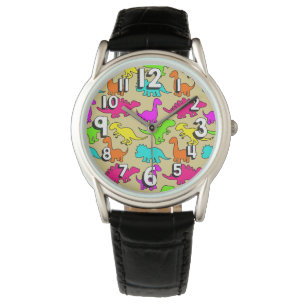 Montre Dinosaures colorés