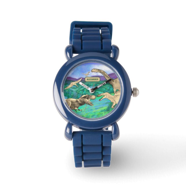Montre dinosaures personnalisés  (Recto)