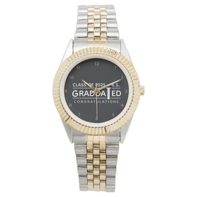Montre Diplôme Cadeau Personnalisé Veille Science Major (devant)