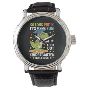 Montre Diplômé de pré-maternelle maternelle dinosaure T R