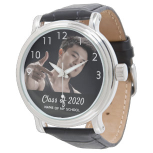 Montre Diplômé homme photo classe étudiante