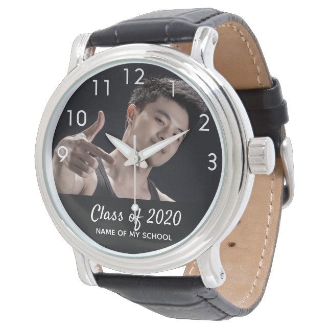 Montre Diplômé homme photo classe étudiante (Incliné)