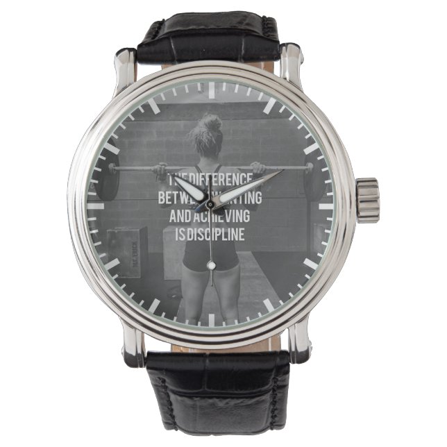 Montre Discipline - Désir vs réalisation, condition physi (devant)