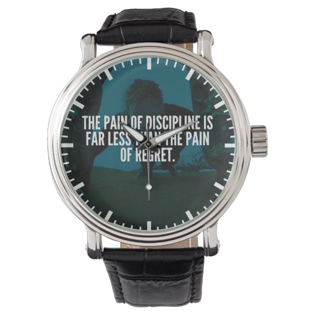 Montre Discipline - Inspiration de l'entraînement (devant)