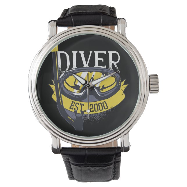 Montre Diver Life Plongée sous-marine (devant)