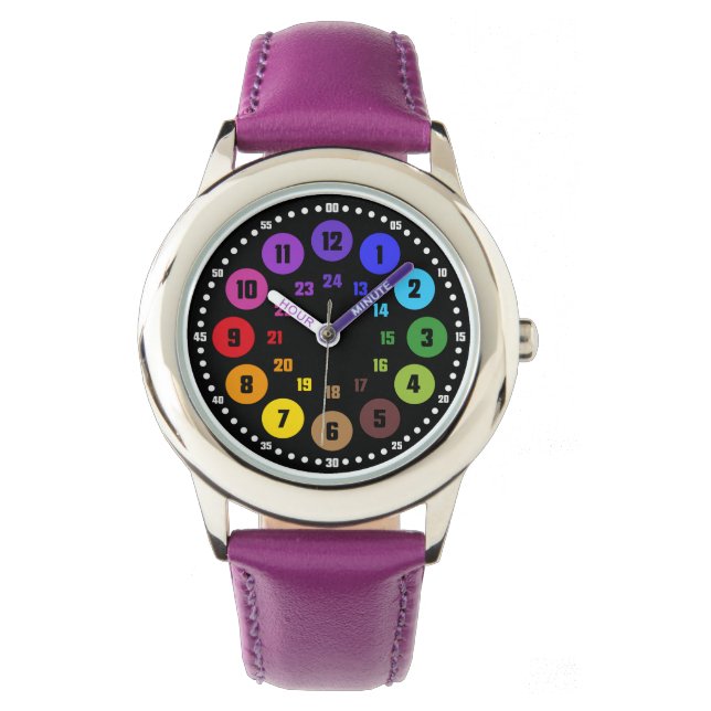 Montre DKF24iRB-M005M-Au Lernuhr Schulanfangsgeschenk (devant)