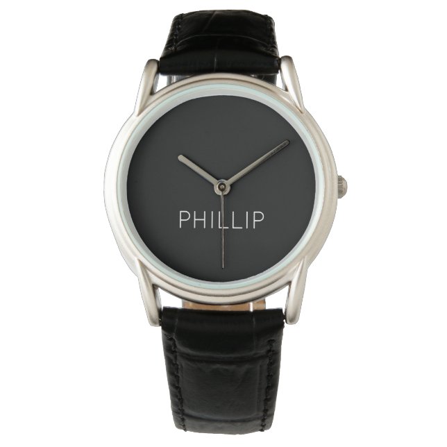 Montre do-it-yourself | Nom personnalisé, couleur, texte (devant)