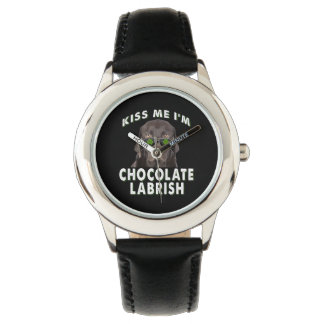 Montre Dog Lover | Kiss Me I'm Chocolat Labrish