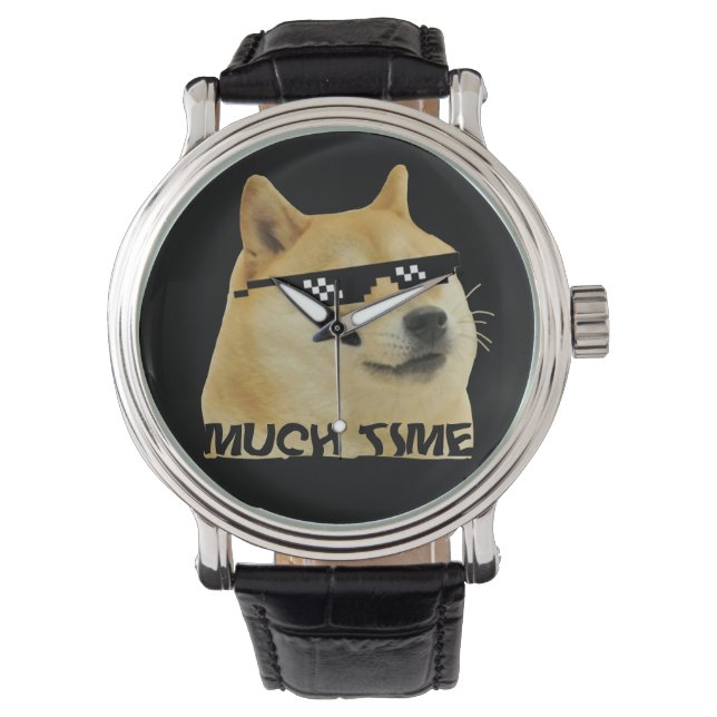 Montre Dogecoin Beaucoup de temps Doge Wow Crypto Cryptom (devant)