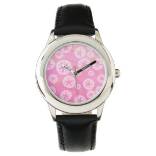 Montre Dollar de sable blanc et rose