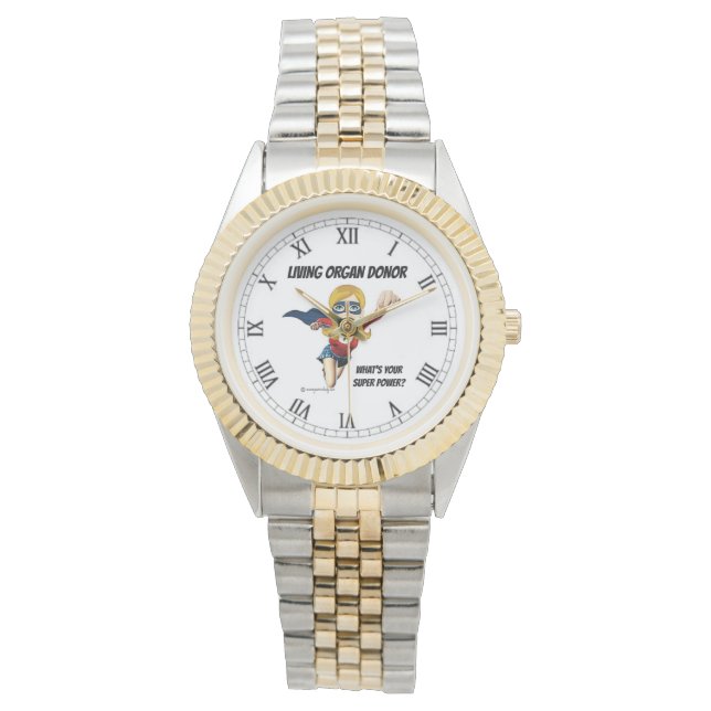 MONTRE DONATEUR D'ORGANES VIVANTS (devant)