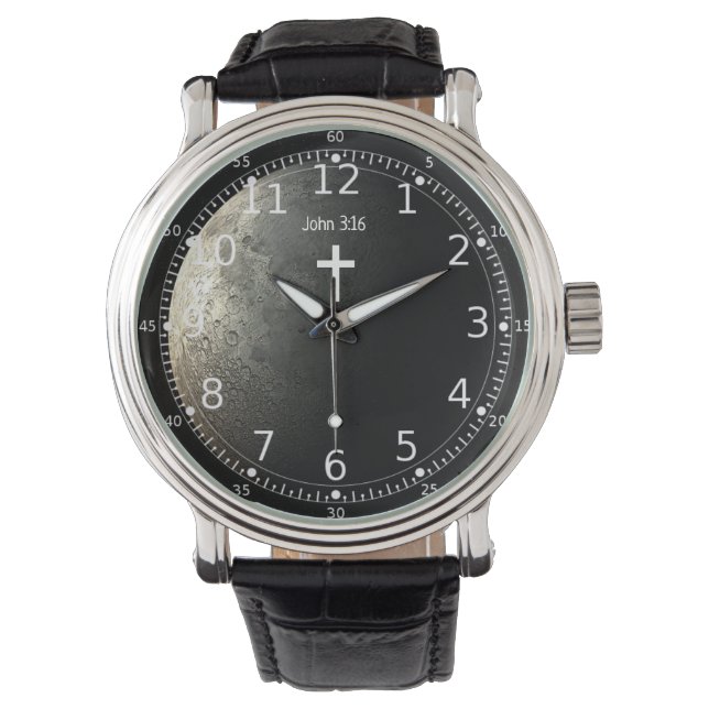 Montre Dons chrétiens pour hommes et pasteurs - Écriture (devant)