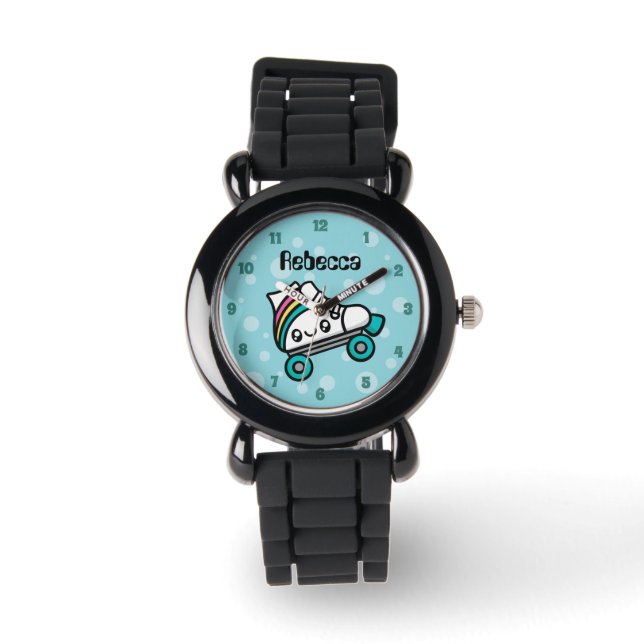Montre Doodles entièrement mignonnes Roller Patinage (Recto)