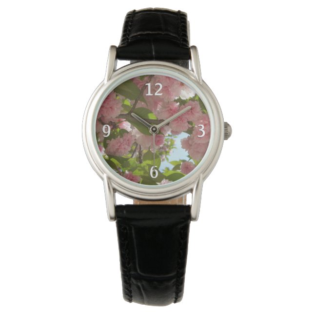 Montre Double floraison cerisier III printemps fleuri (devant)
