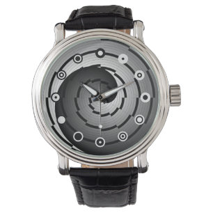 Montre Double Yin Yang Spiral (binaire) par Kenneth Yonci