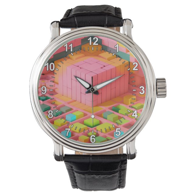 Montre Douceur aux couleurs vives (devant)