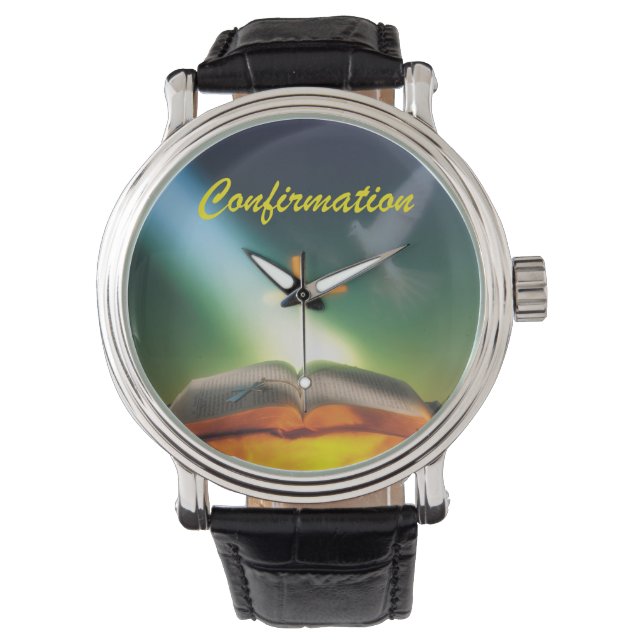 Montre Dove de confirmation, Bible, Croix (devant)