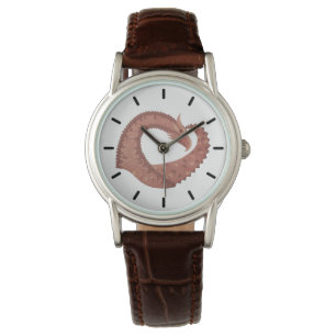 Montre Dragon cardiaque Brown en blanc