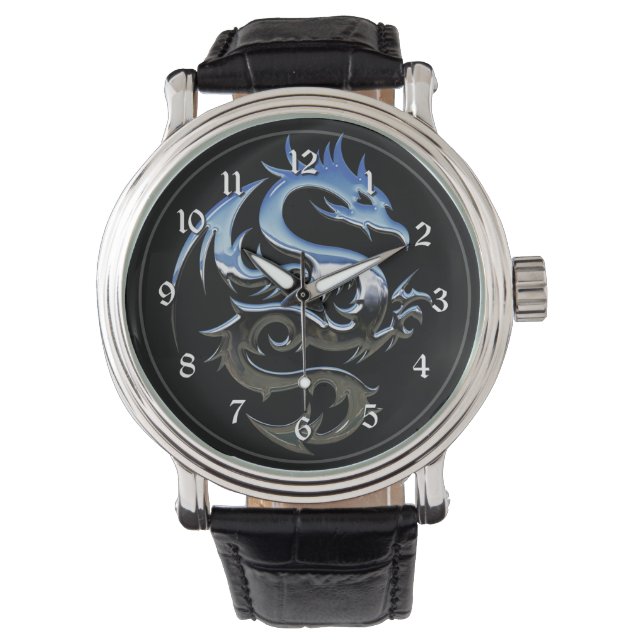 Montre Dragon de Silver Metallic (devant)