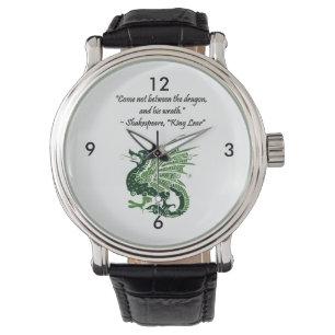 Montre Dragon et sa colère Shakespeare King Lear Dessin