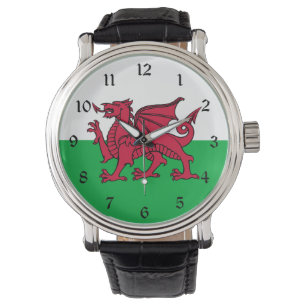 Montre Dragon Flag of Wales, Celtic Welsh National Flag
