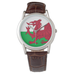 Montre Dragon gallois ~ Drapeau du Pays de Galles