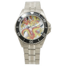 Dragon Jaune Design japonais de tatouage