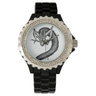 Montre Dragon noir et blanc