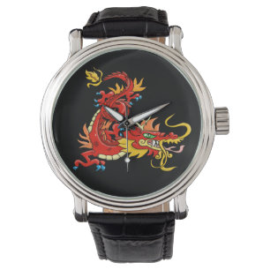 Montre Dragon oriental impressionnant