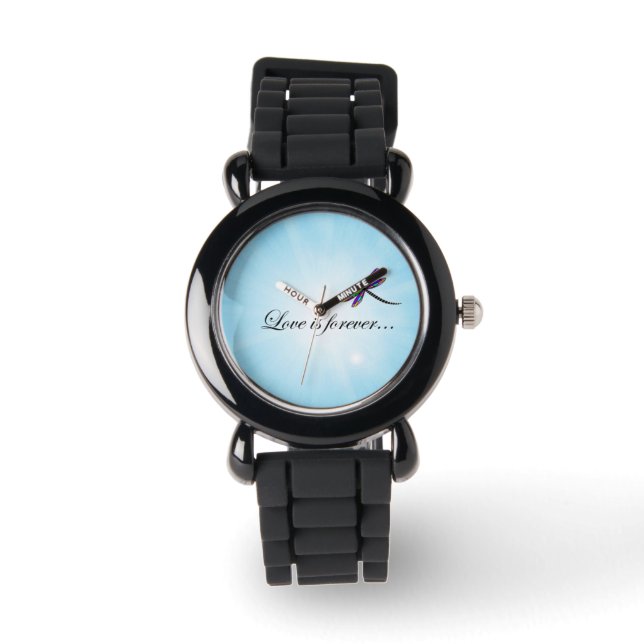 Montre Dragonfly "L'AMOUR est pour toujours" (Recto)