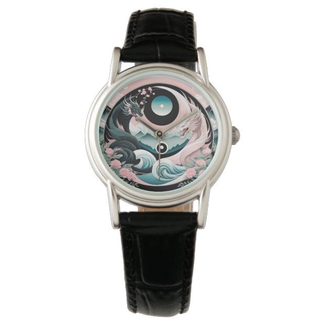 Montre Dragons Floral Mountain Rose Sage Turquoise (devant)