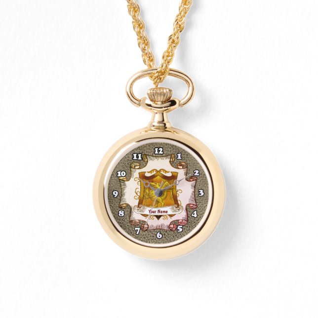 Montre Dragons Shield Famille Crest Nom (Recto)