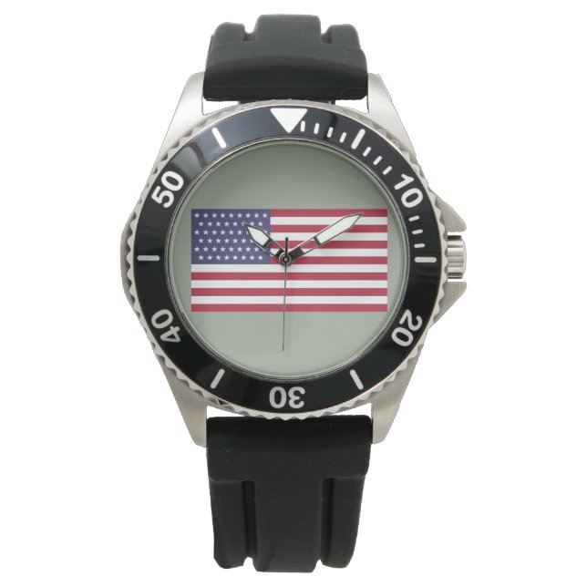 Montre Drapeau 51 étoiles des États-Unis d'Amérique (État (devant)