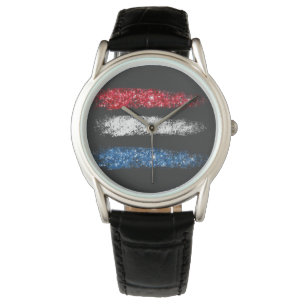 Montre *~* Drapeau Abstrait moderne - États-Unis