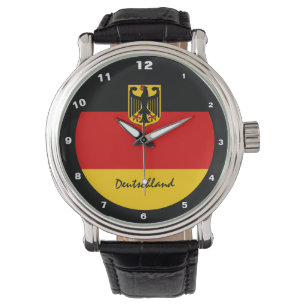 Montre Drapeau allemand & Armoiries, supporters de Deutsc