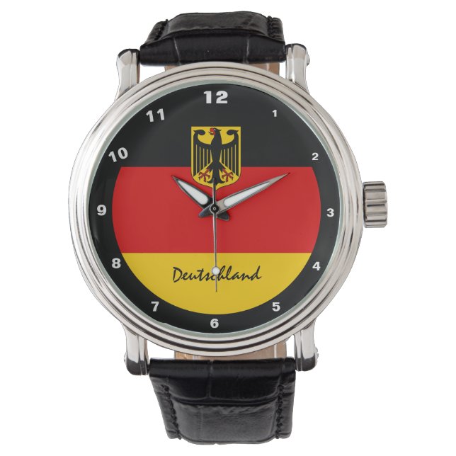 Montre Drapeau allemand & Armoiries, supporters de Deutsc (devant)