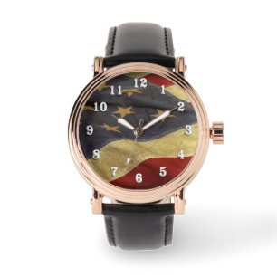 Montre Drapeau américain en détresse