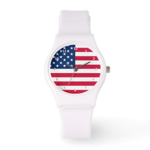 Montre Drapeau américain - États-Unis d'Amérique - Pat