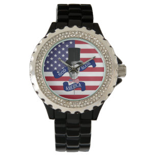 Montre Drapeau américain patriotique