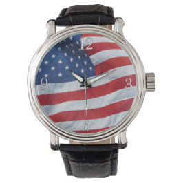 Montre Drapeau américain Patriotique Wristwatch