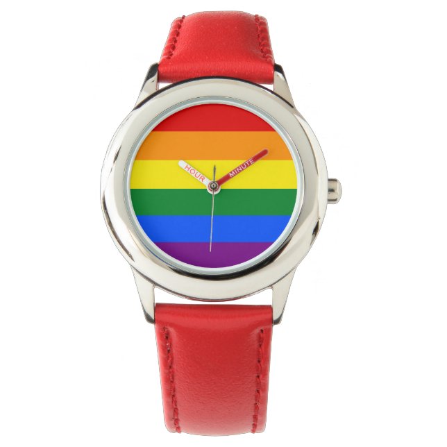 Montre Drapeau arc-en-ciel (devant)