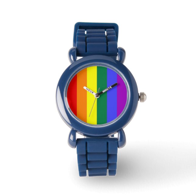 Montre Drapeau arc-en-ciel gay pride (Recto)