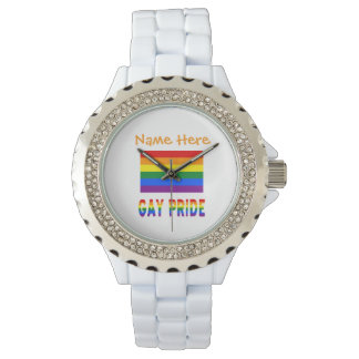 Montre Drapeau Arc-en-ciel LGBTQ Fierté Gay Fémini