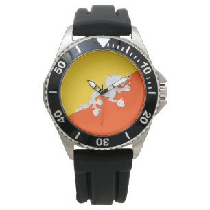 Montre Drapeau bhoutanais (Bhoutan) (Dragon tonnerre)