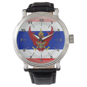 Montre Drapeau brillant de la Thaïlande
