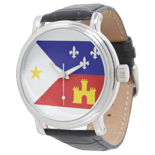 Montre Drapeau Cajun Acadiana Tour à l'oeil
