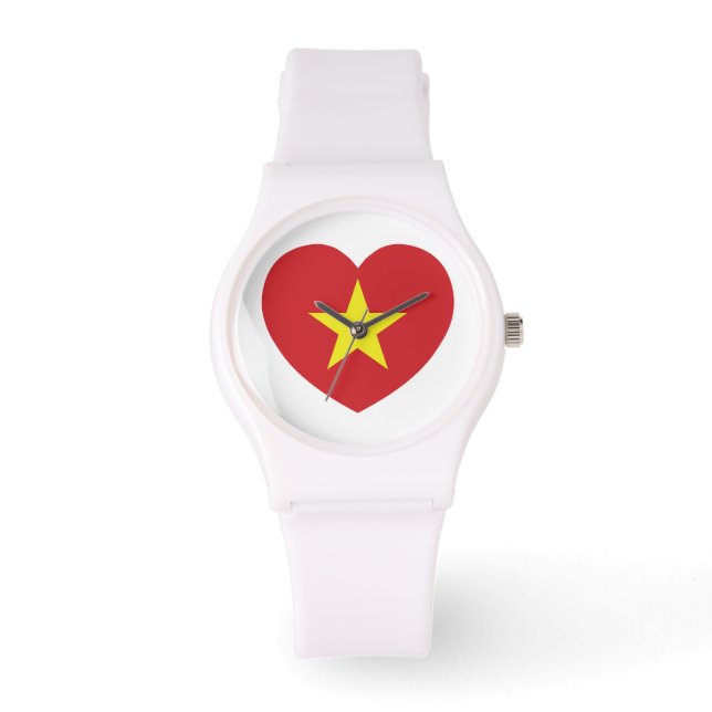 Montre Drapeau cardiaque du Vietnam (Recto)